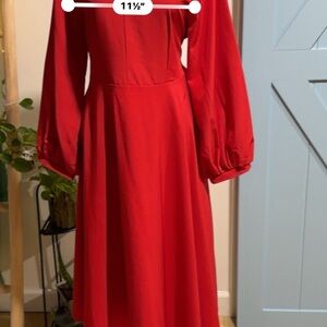 Elegant Red Women's Dress